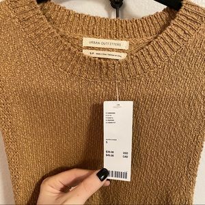 UO KNIT TANK WITH TIE DETAIL